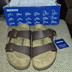 Birkenstock Dark Brown Double Strap Sandals
